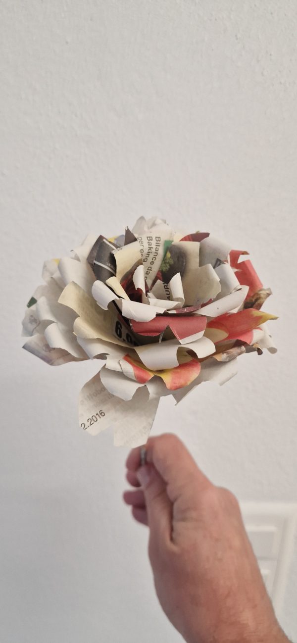Rosa di carta blu - immagine 5